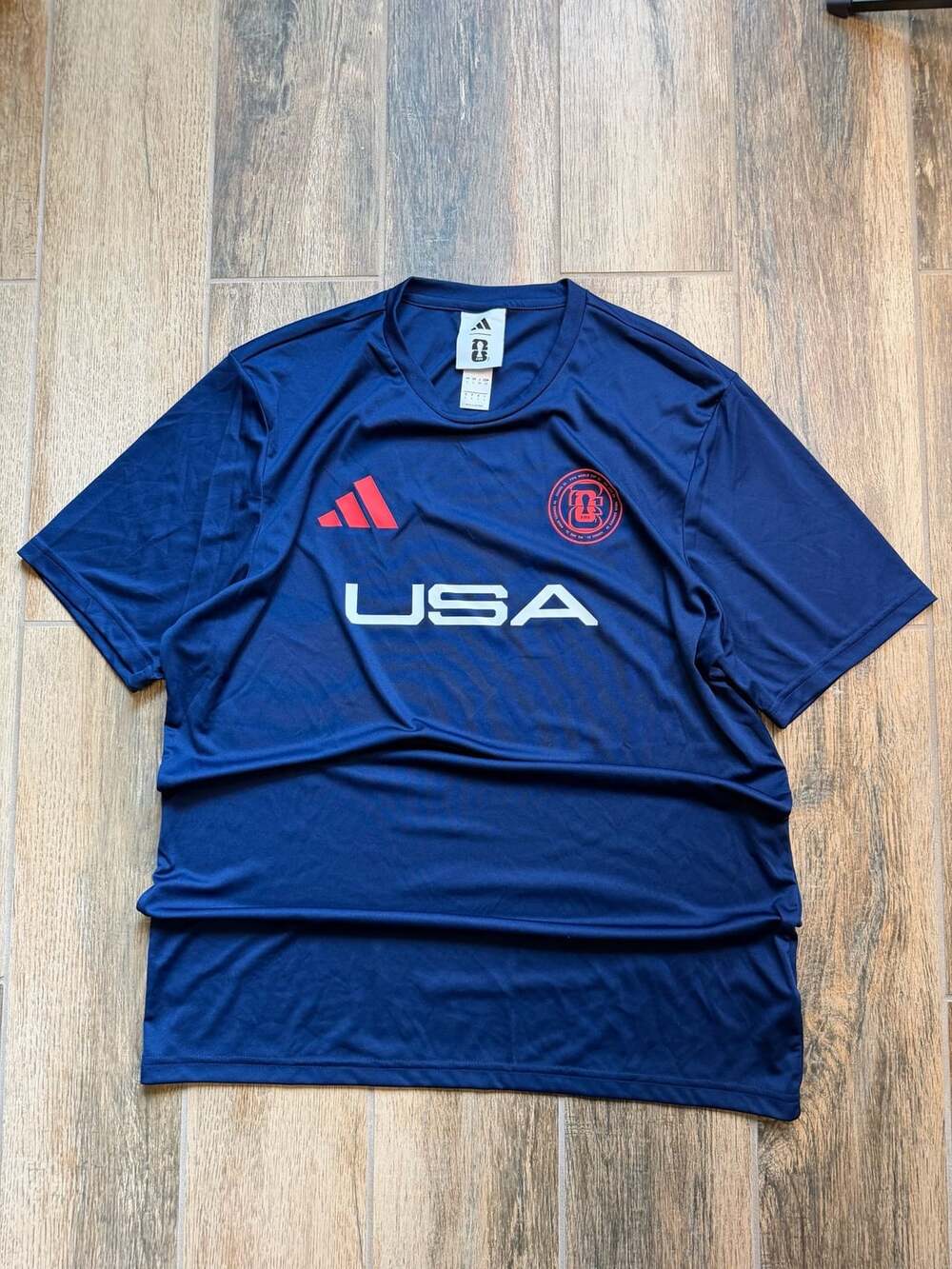 Adidas FIFA World Cup 26 USA Jersey Blue T-Shirt Mens Size Large